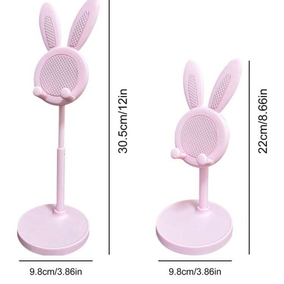 Pink Bunny Phone Stand - Picture 2 of 5